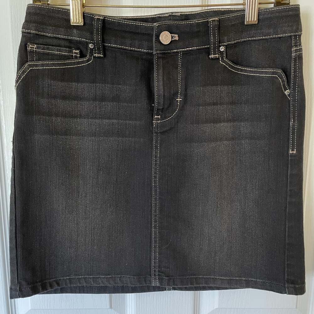 WHBM Detailed Denim Skirt